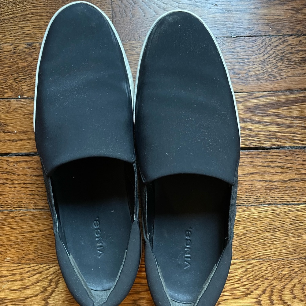 Vince platform slip ons